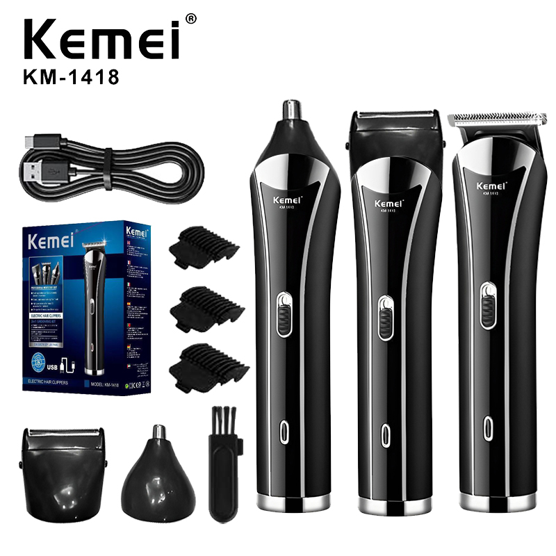 Electric Razor - Kemei Electric Hair Clipper Rechargeable Electric