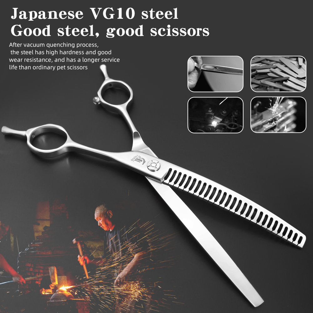 Dog Grooming Fishbone Scissors - Grooming Scissors recension och pris