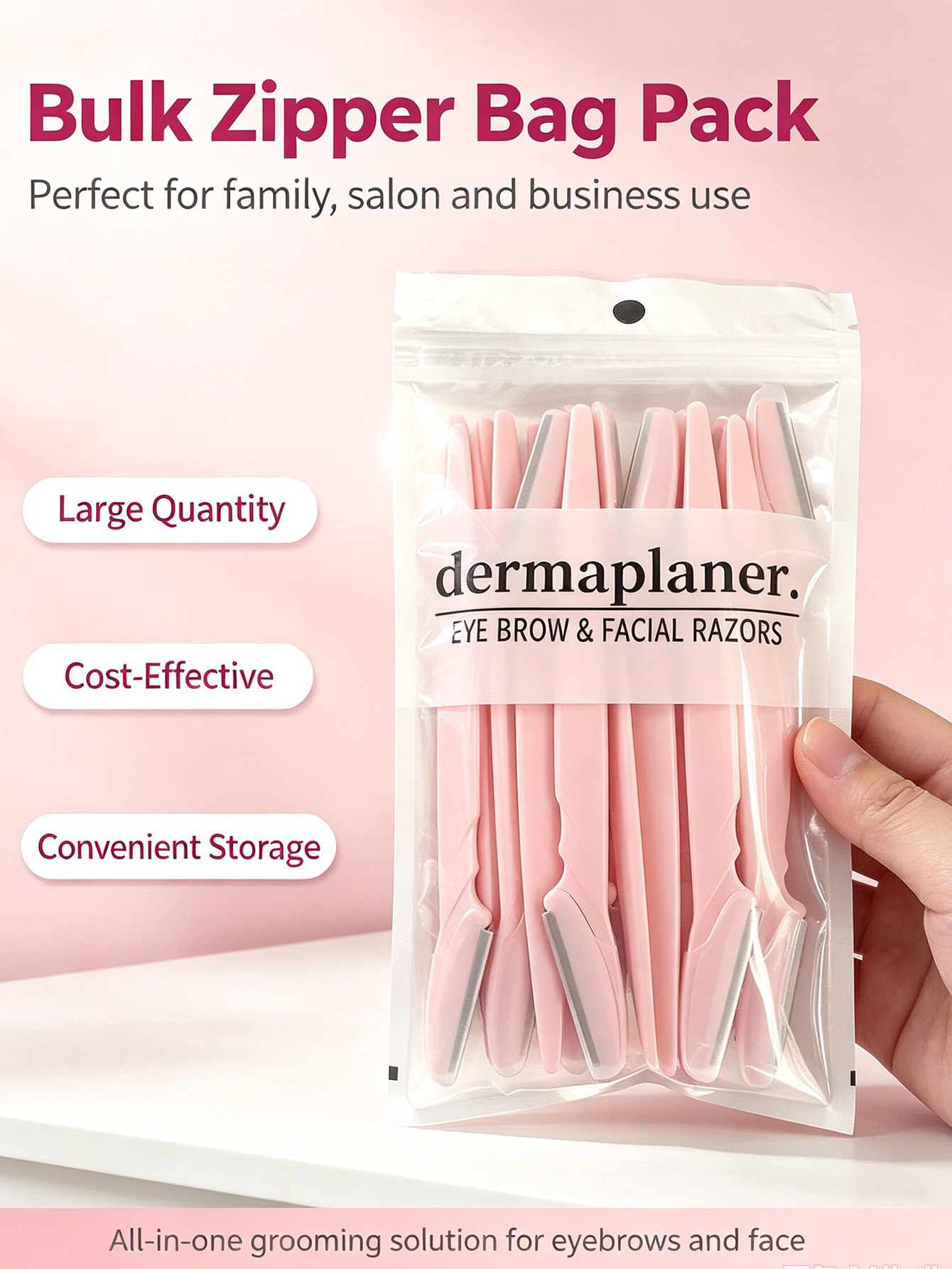 Bottled Eyebrow Razor Set, wit - Body Trimmer recension och pris
