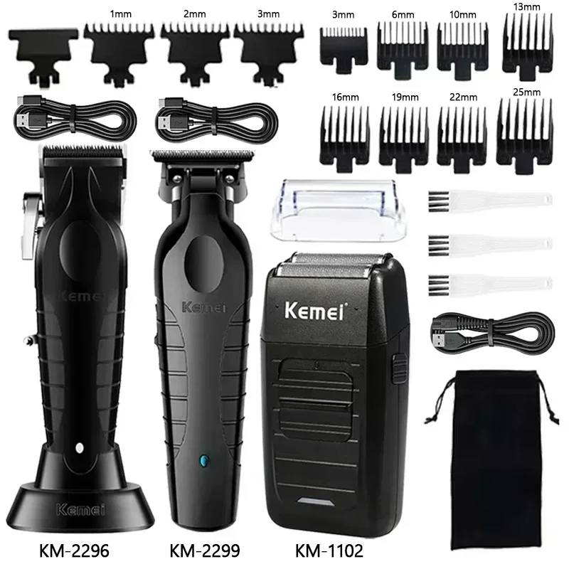 Kemei Hair Clipper Kit KM-2296 - Electric Shaver Rotary recension och pris