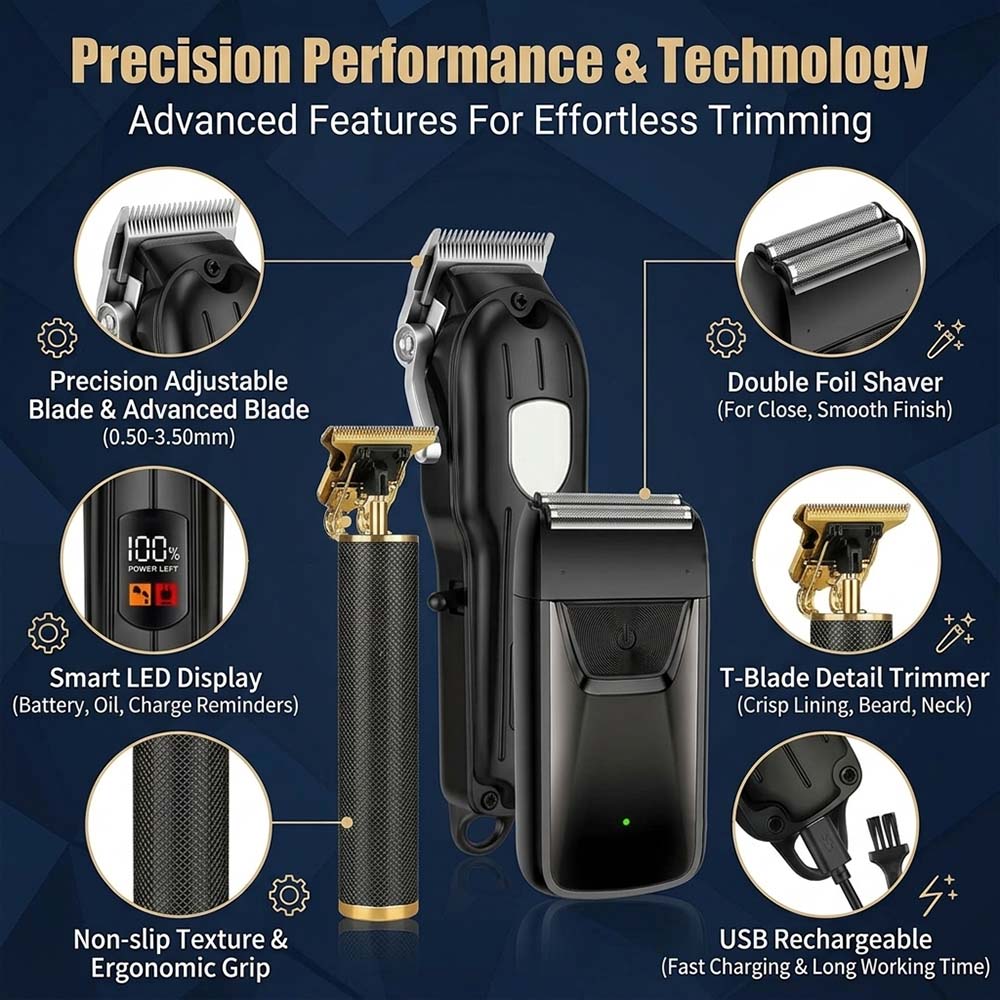 Professional Hair Clipper Set  - Body Trimmer recension och pris