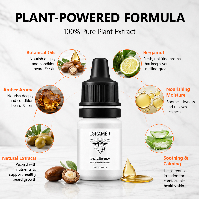 Men's Beard Growth Serum Nouri - Beard Oil recension och pris