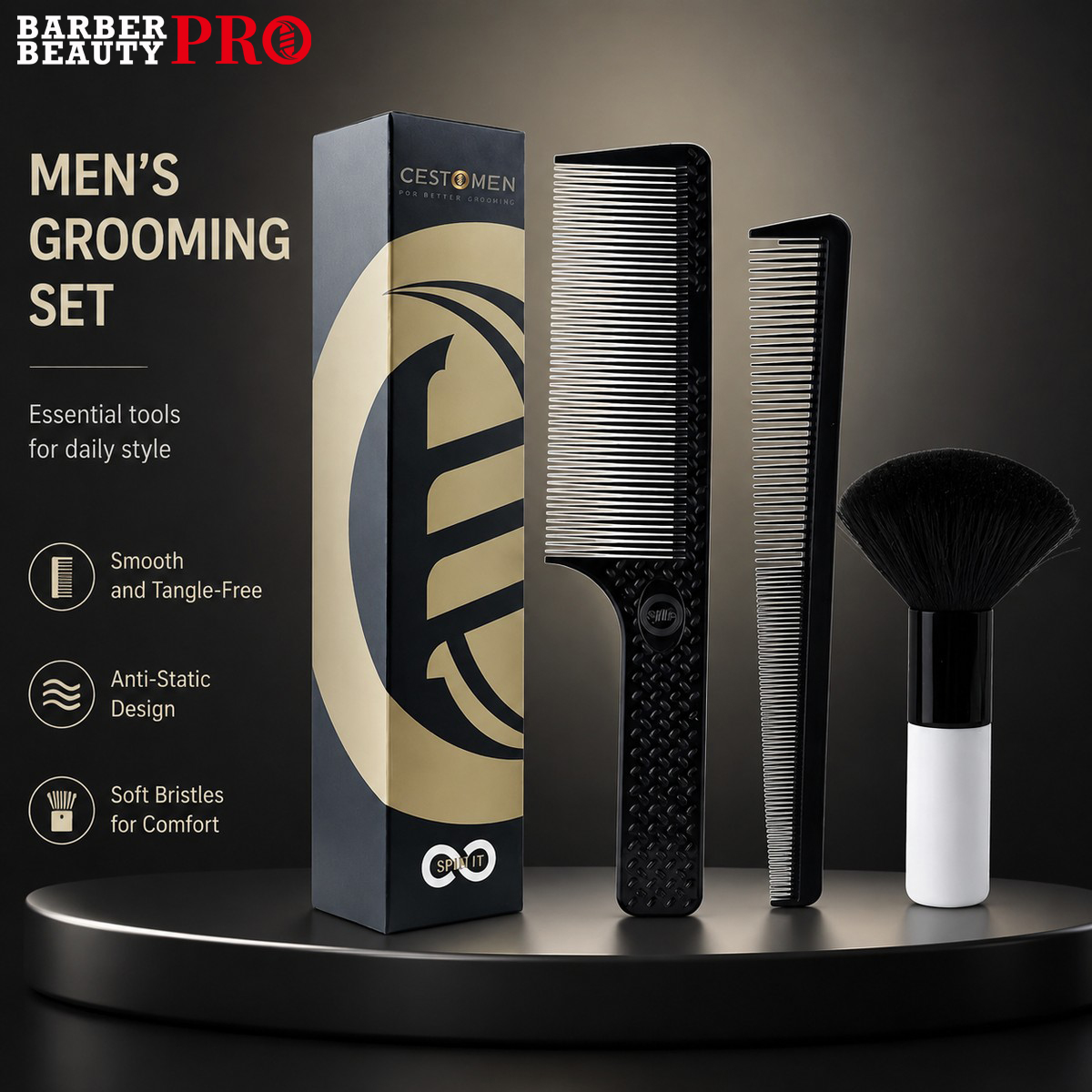 3Pcs Professional Hair Cutting - Men'S Grooming Hairstyles recension och pris