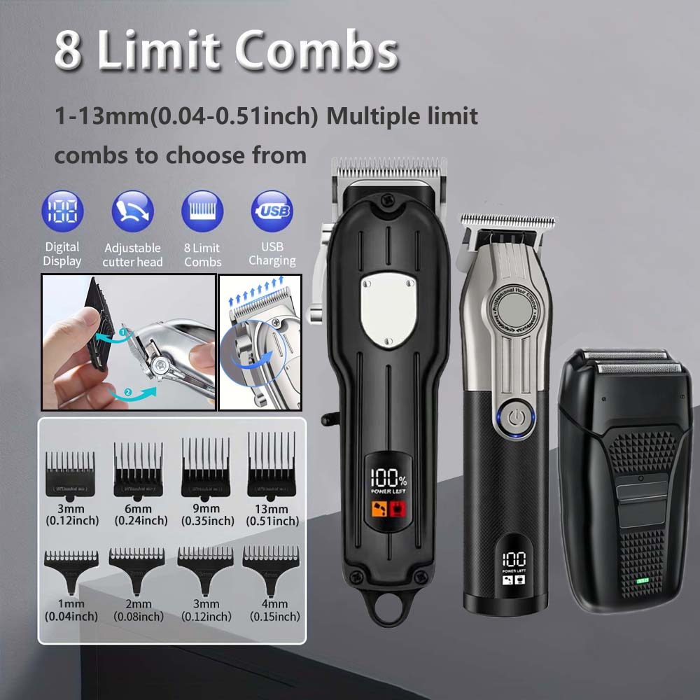 Professional Barber Hair Clipp - Electric Shaver Rotary recension och pris